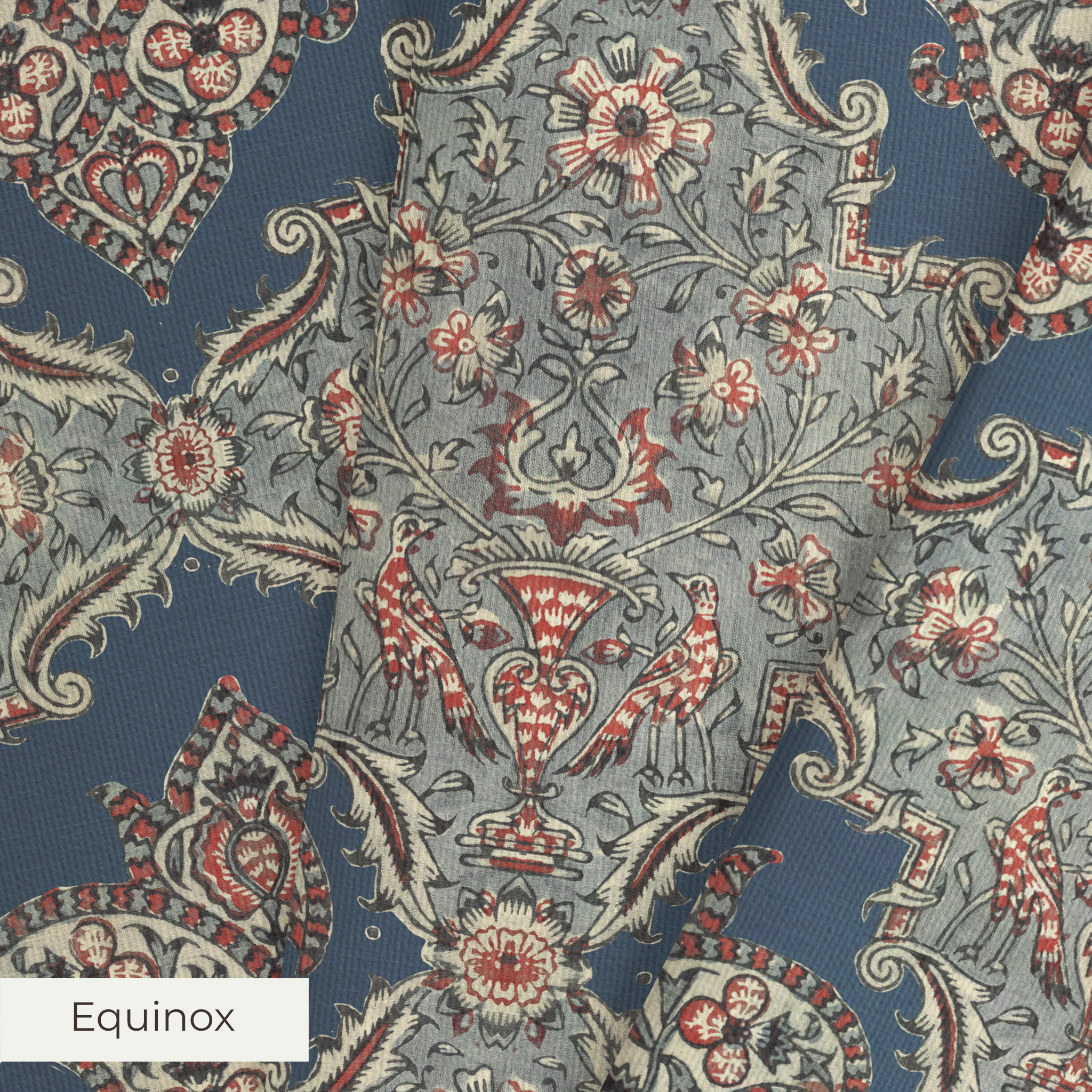 Nanette - Bowery Blue Fabric