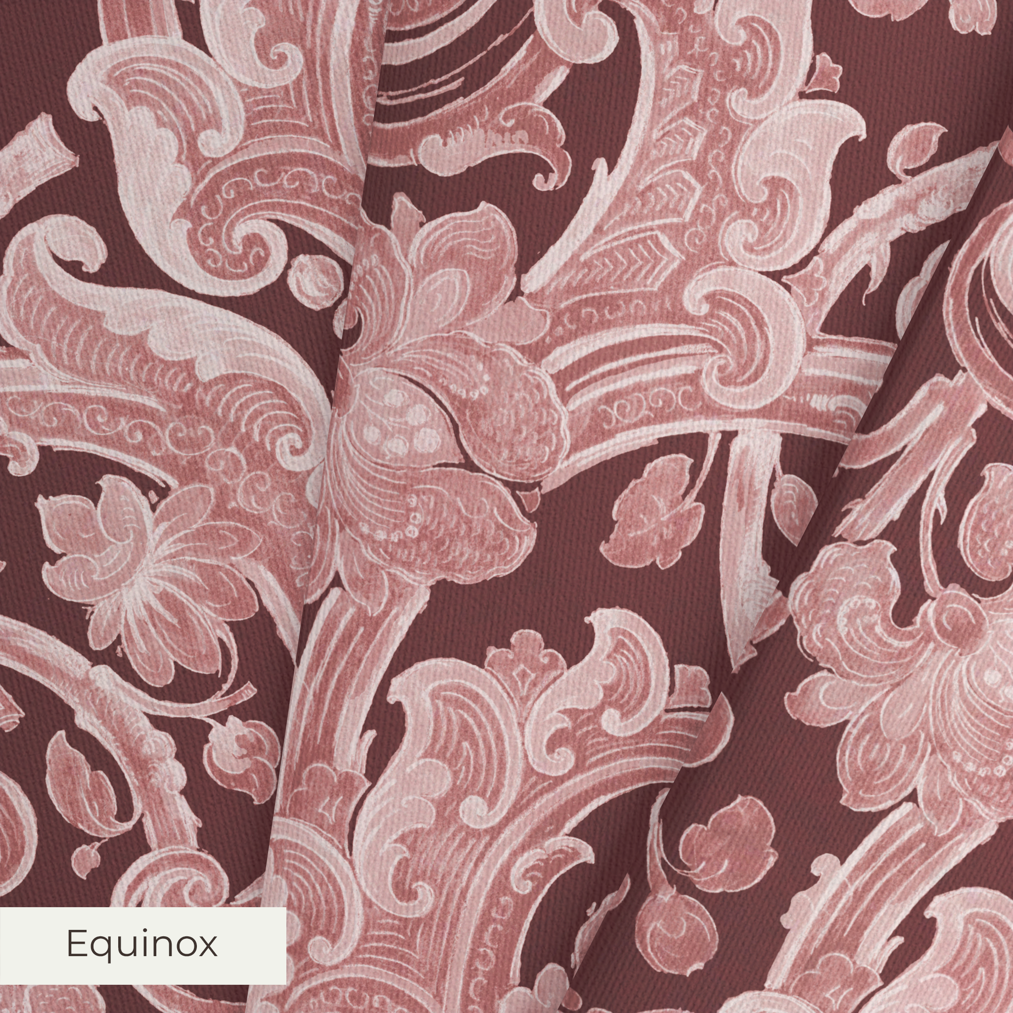 Delphine - Singed Red Fabric