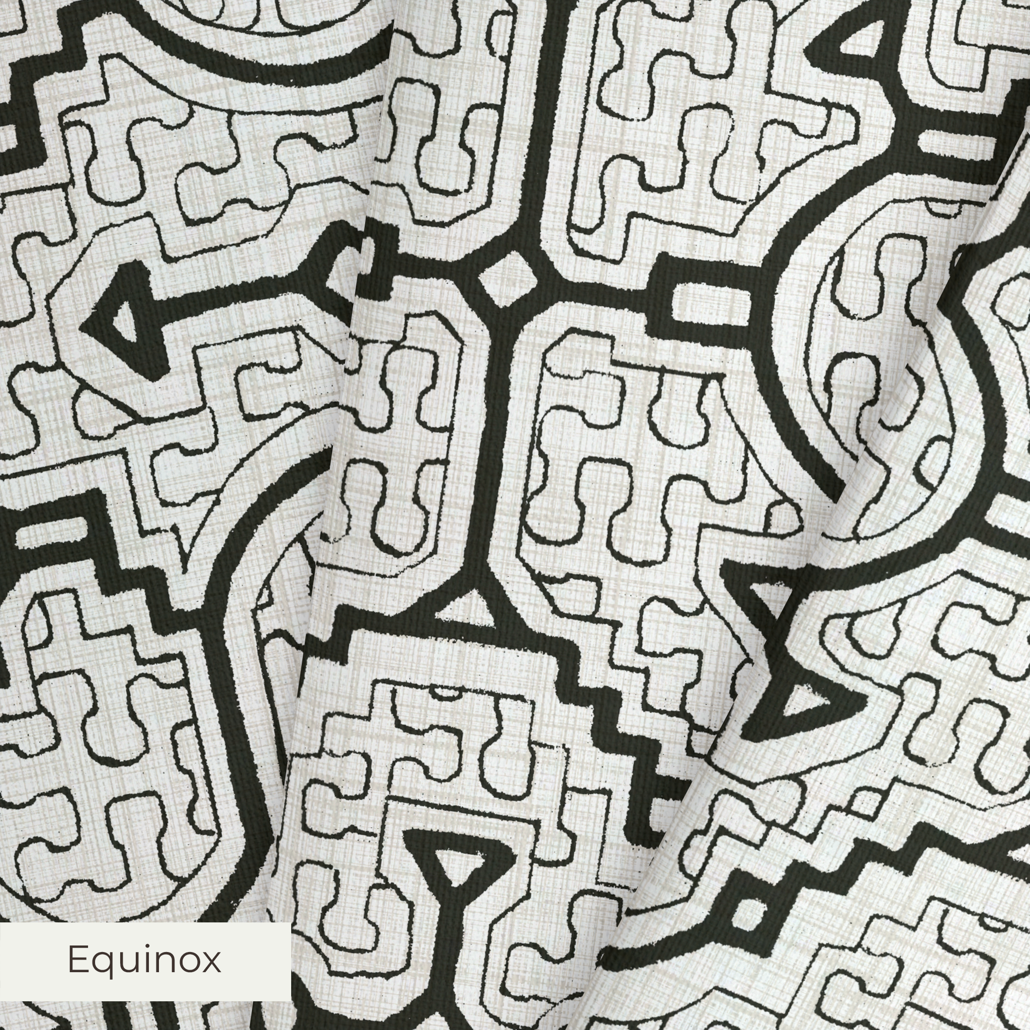 Ika - Black and White Fabric