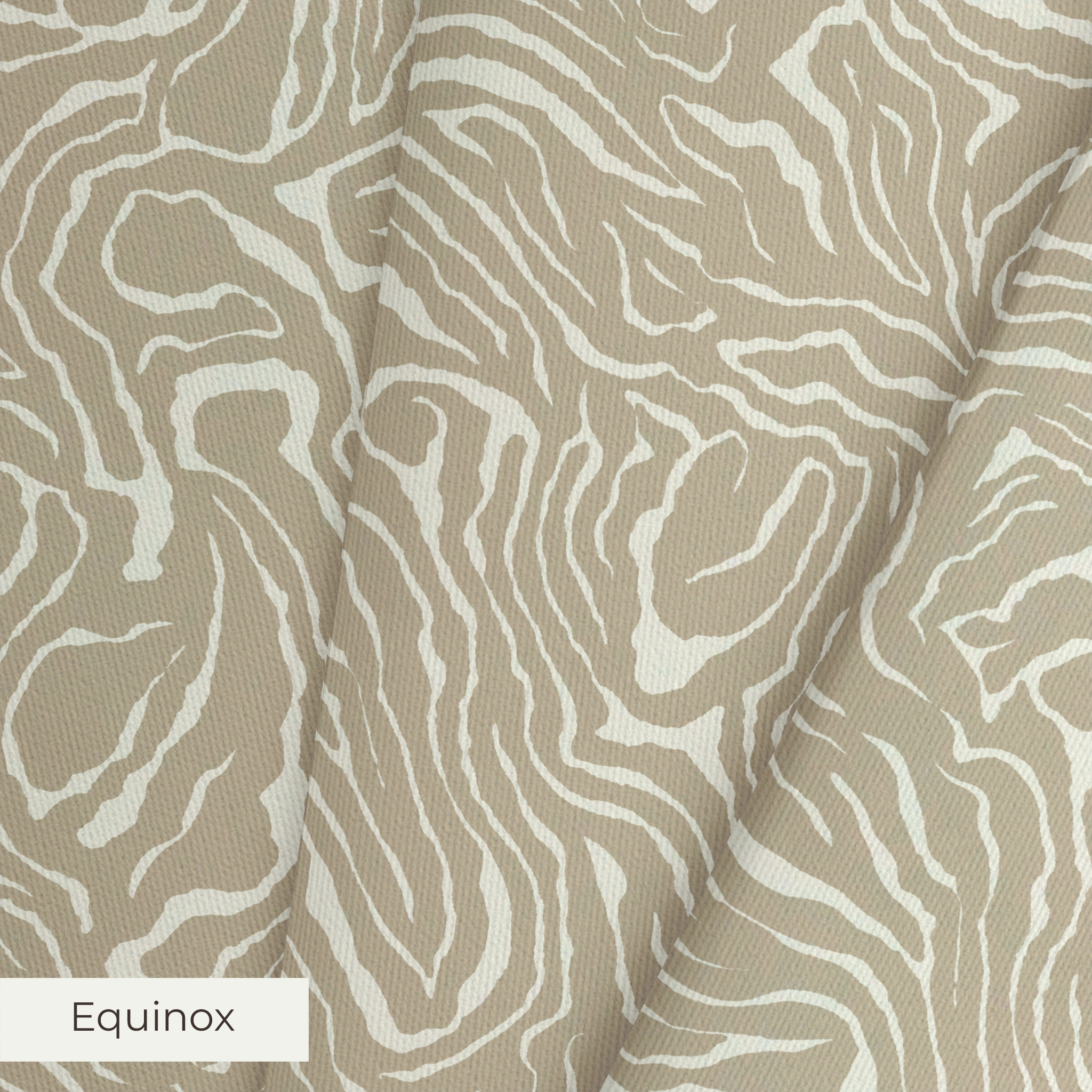 Swirling abstract pattern in tan and white resembling wood grain or marble texture