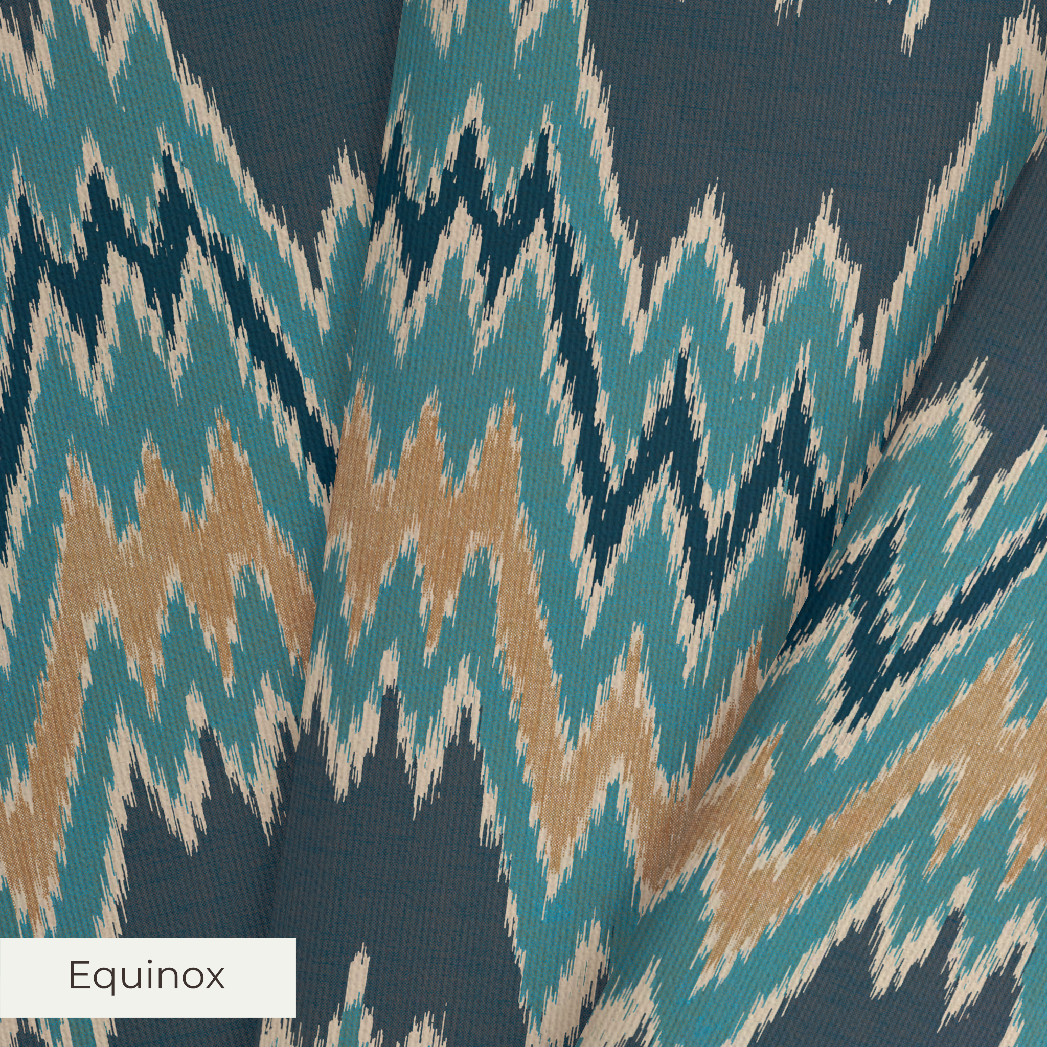 Flame Stitch - Fjord Fabric