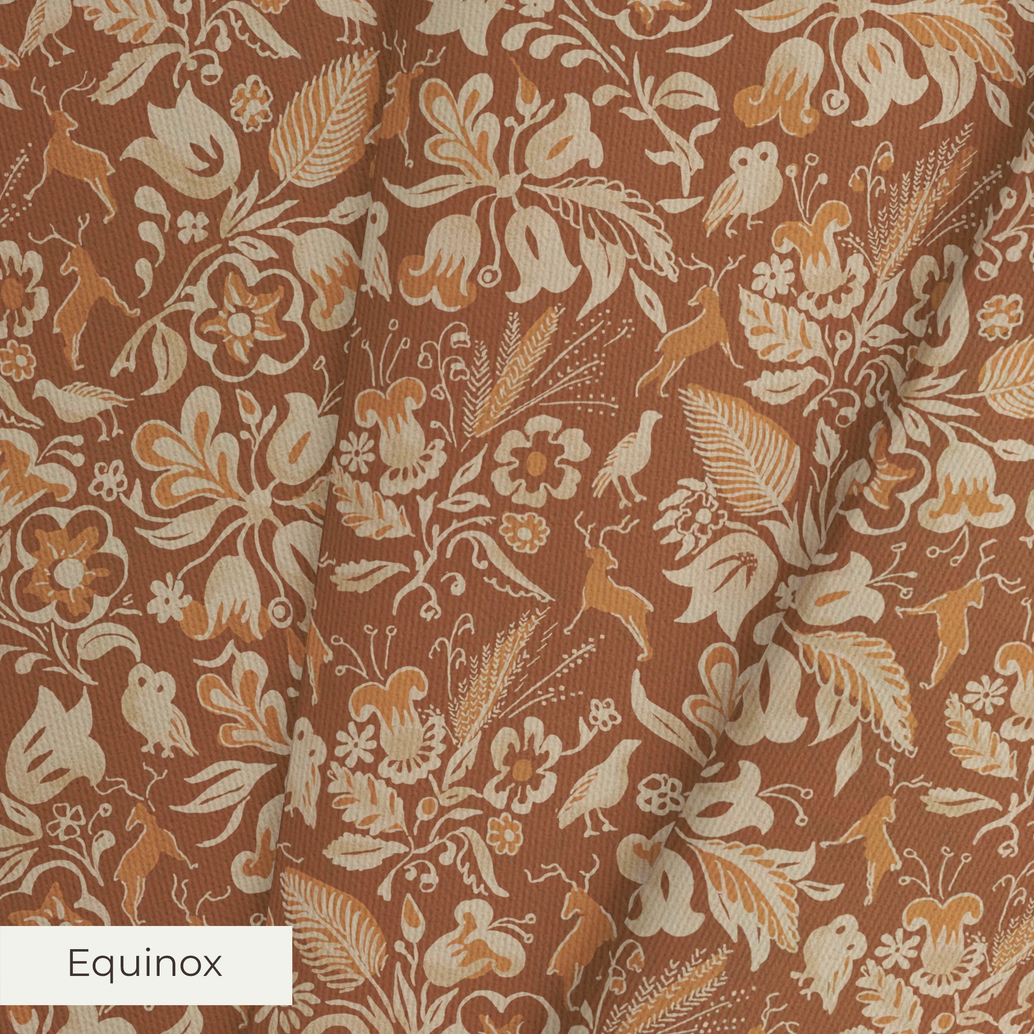 Helena - Burnt Orange Fabric