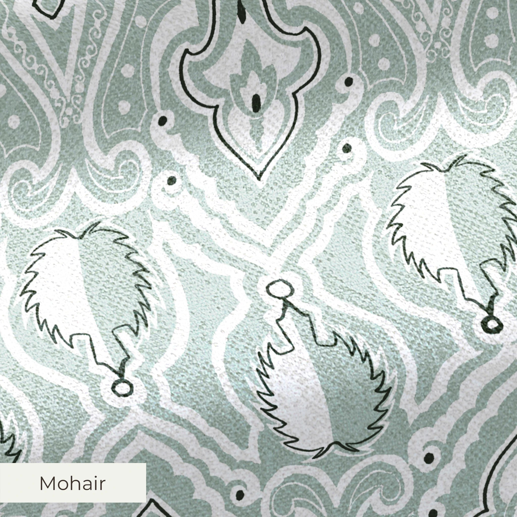 Disney | Baxter Mill - 101 Dalmatians - De Vil Pale Powder Fabric