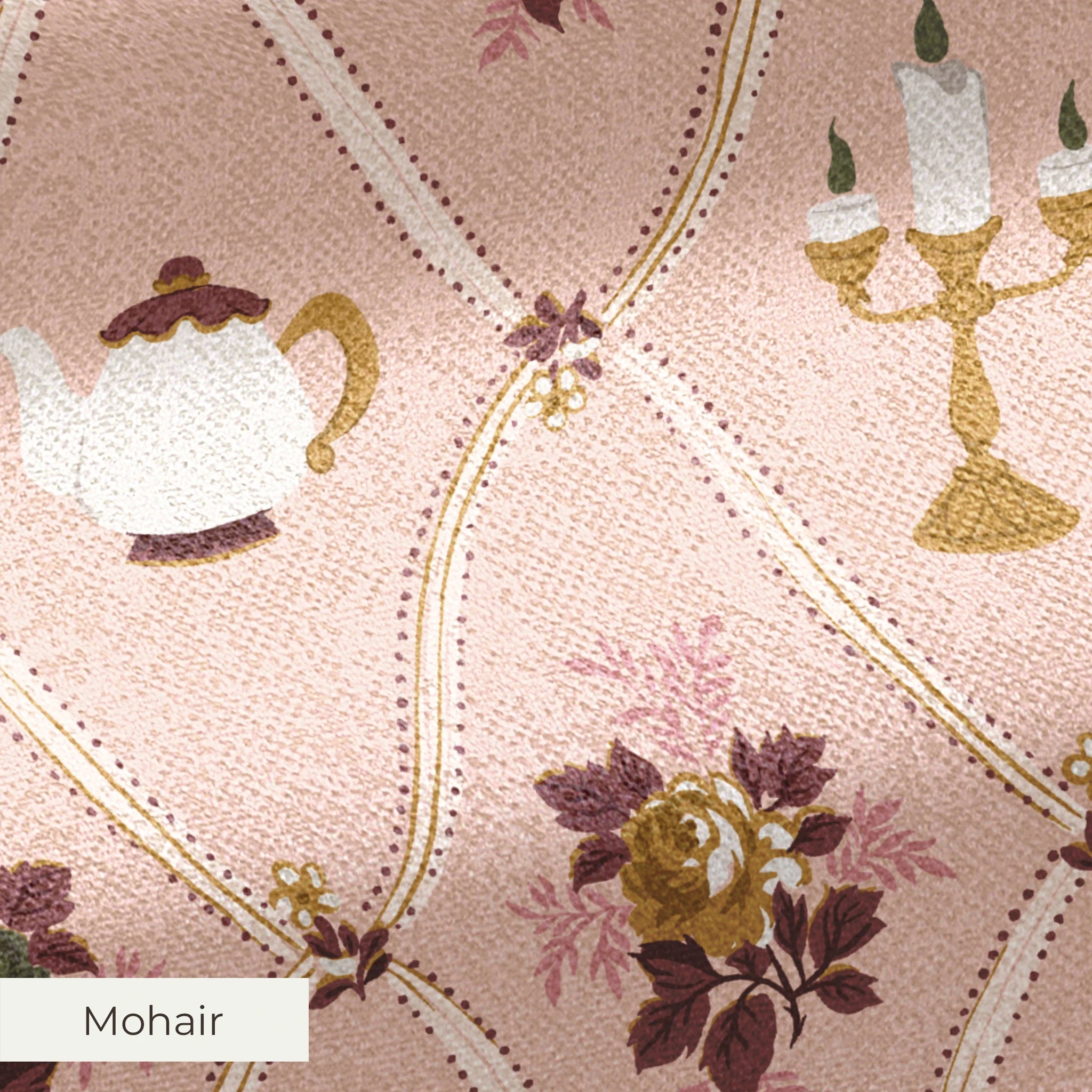 Disney | Baxter Mill - Princess - Belle - Human Again - Rose Fabric