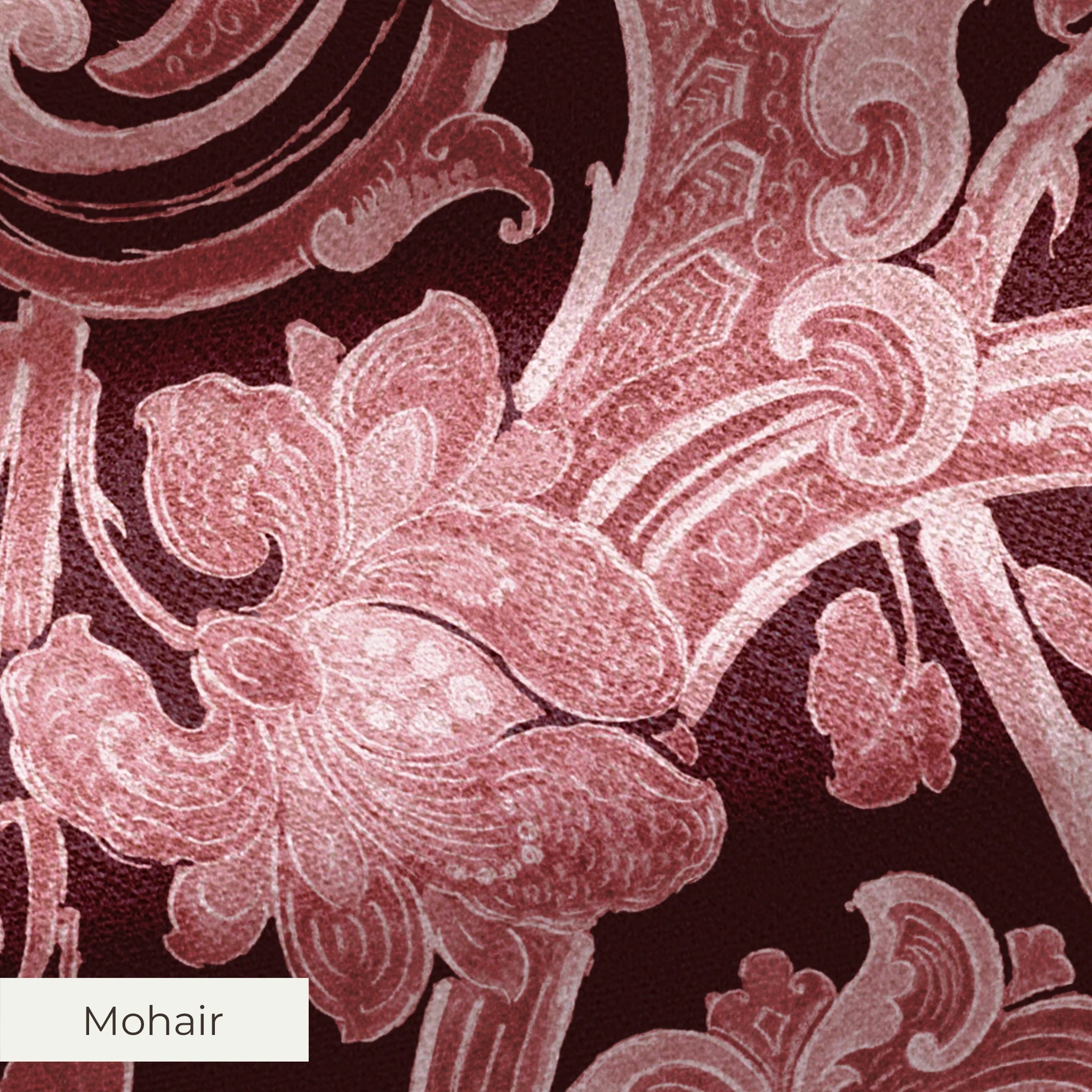 Delphine - Singed Red Fabric