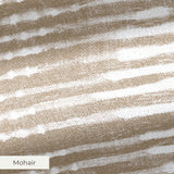 Horizontal beige and white striped pattern with irregular, organic lines creating a textured appeara