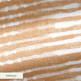 Horizontal white striped pattern on beige wood grain textured background