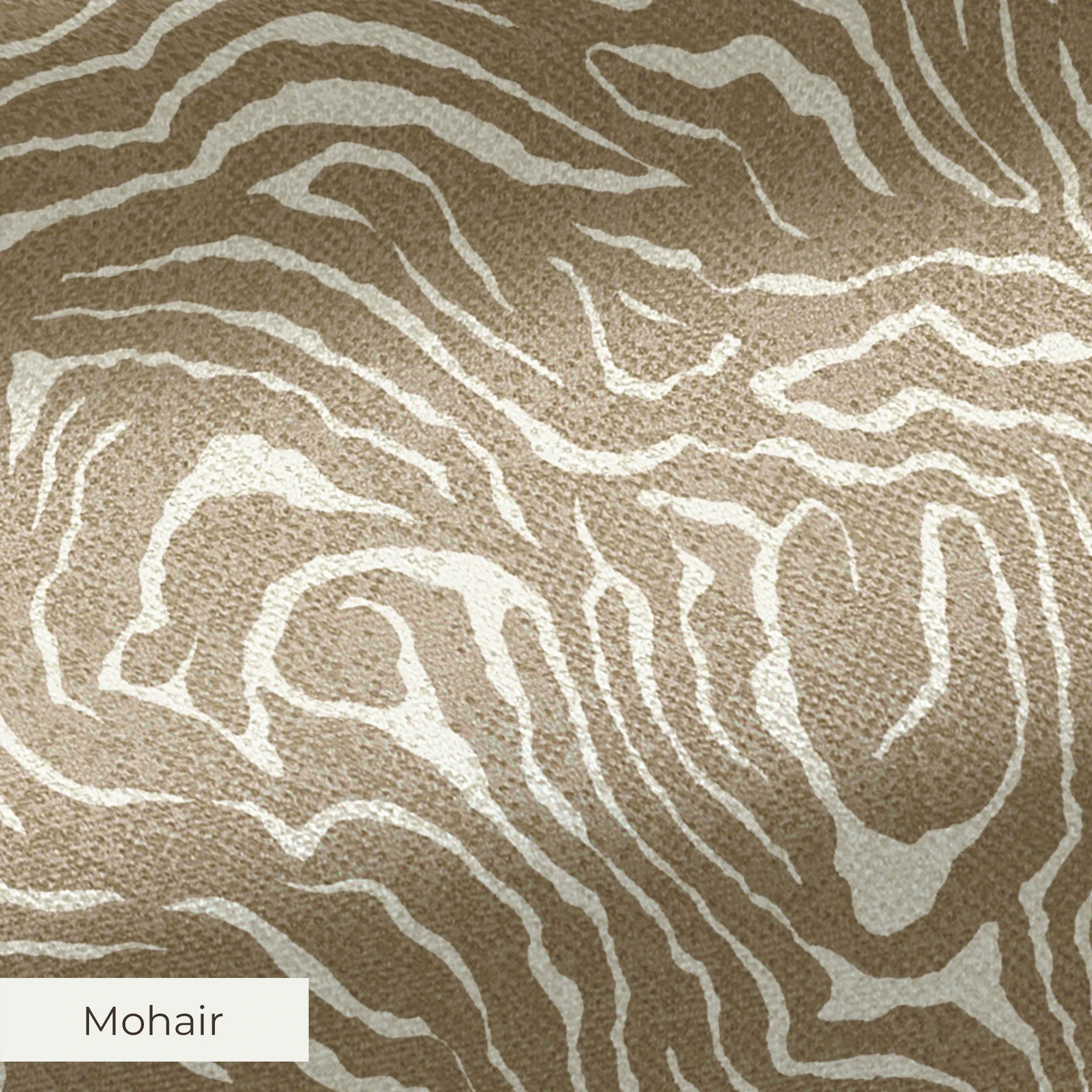 Swirling abstract pattern in tan and white resembling wood grain or marble texture