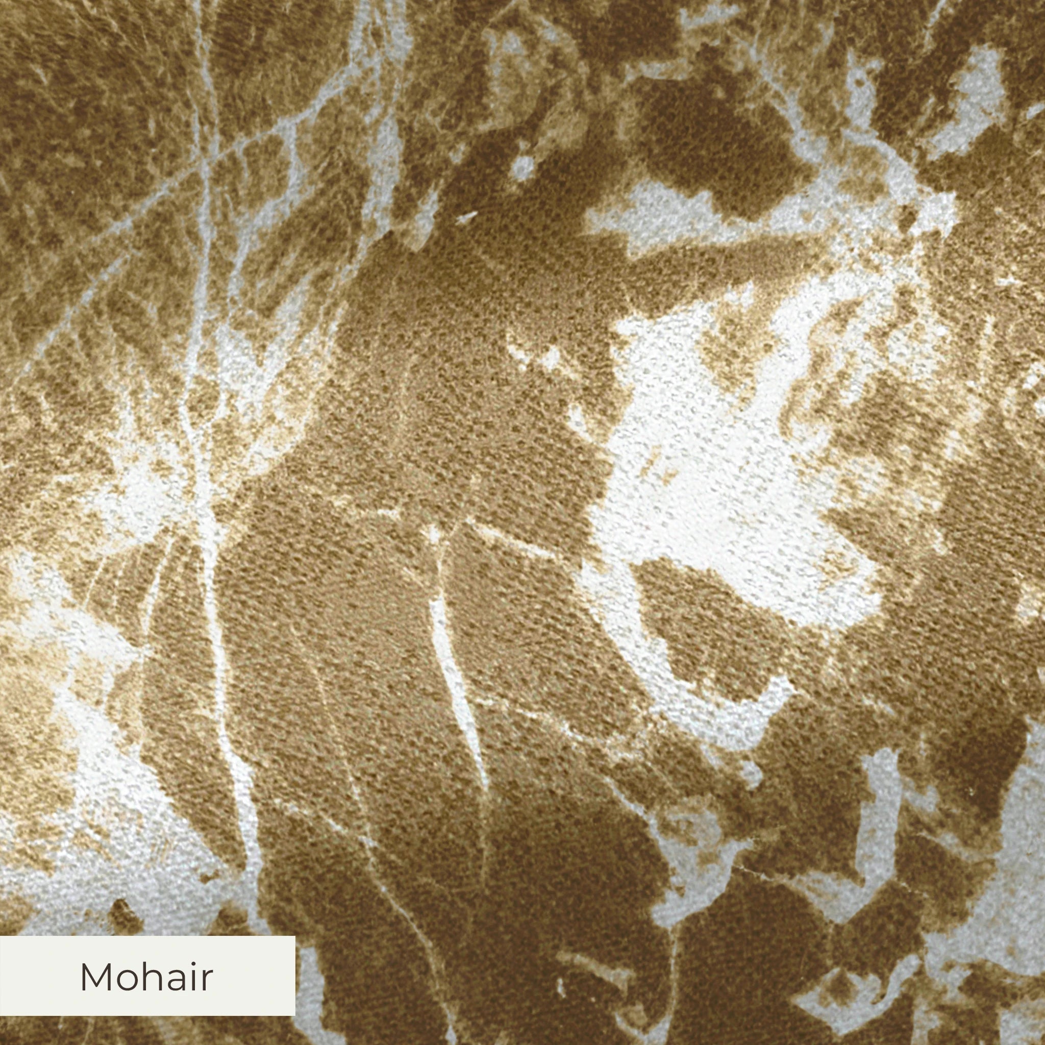 Abstract gold and white mottled pattern with organic shapes and speckled texture