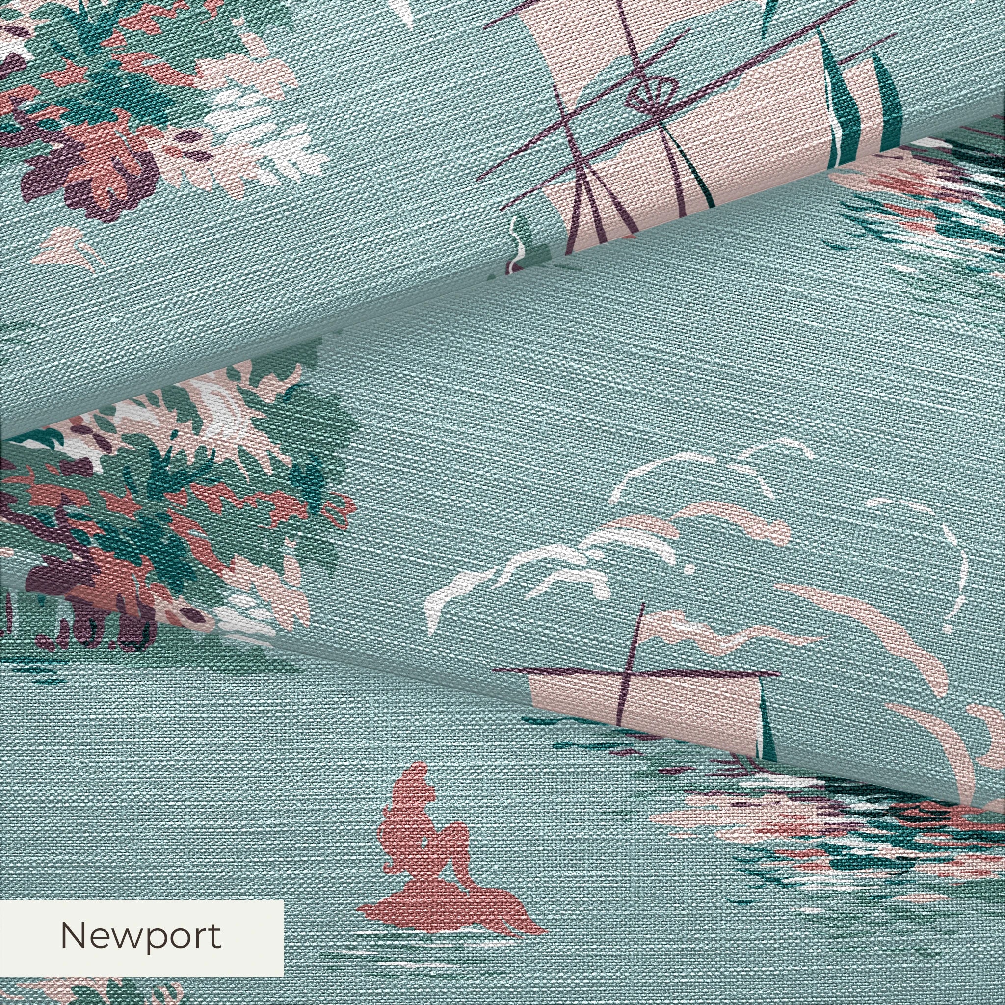 Disney | Baxter Mill - Princess - Ariel - Kiss the Girl - Lagoon Fabric