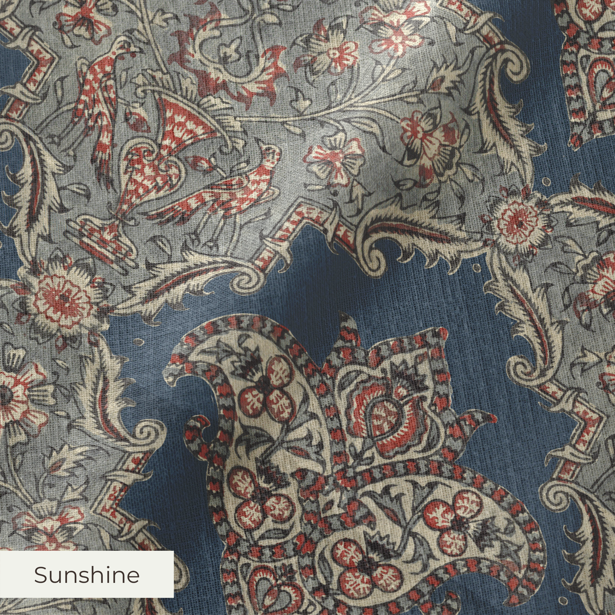 Nanette - Bowery Blue Fabric