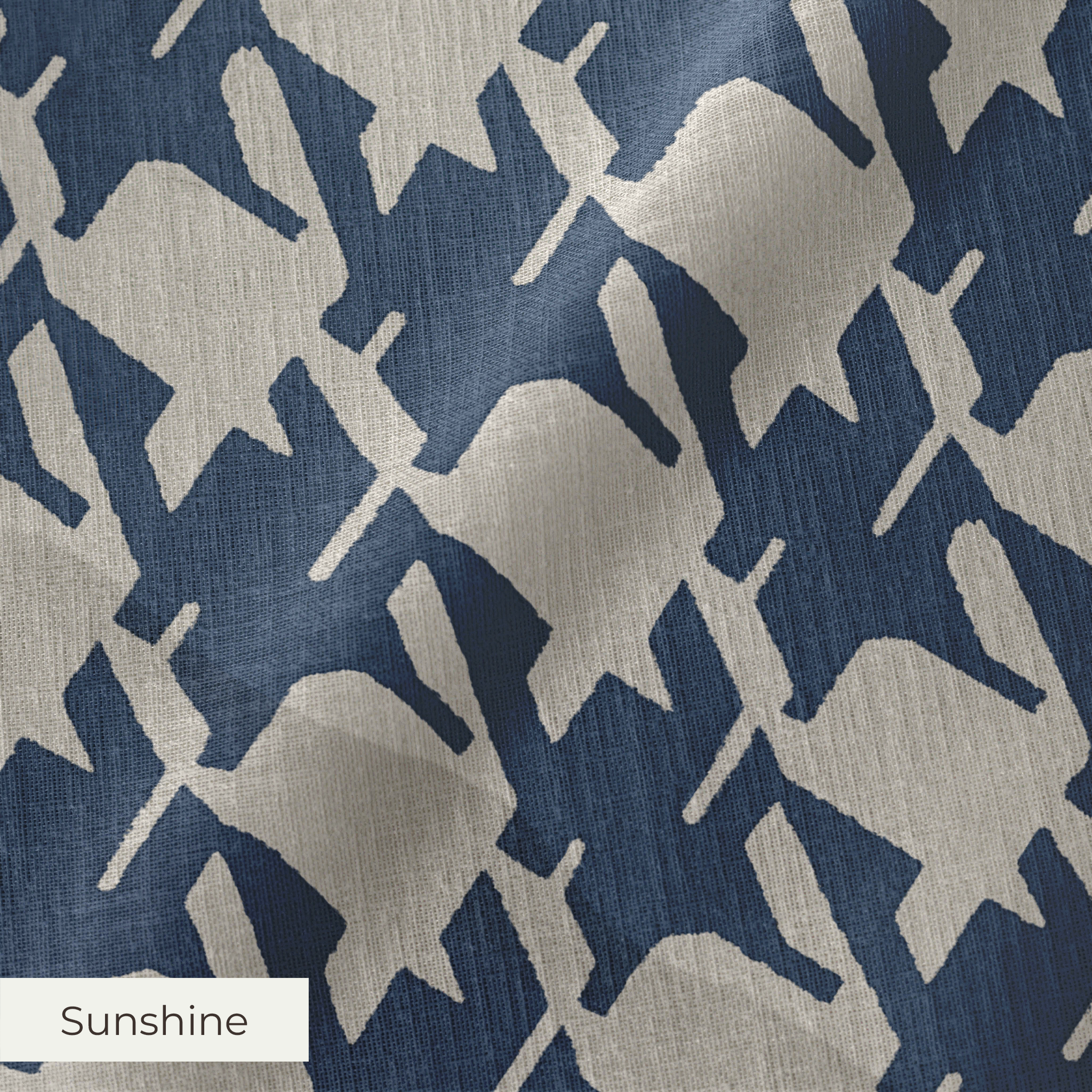 Hunter - Lapis Fabric