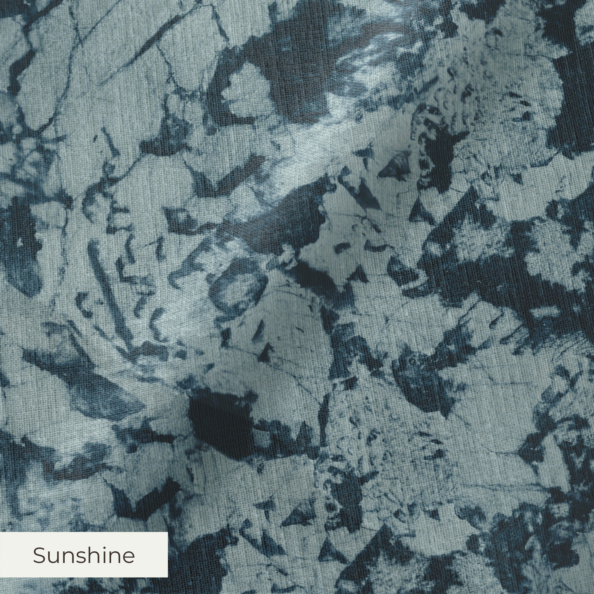 Dark blue floral lace pattern with delicate flowers and leaves on contrasting background