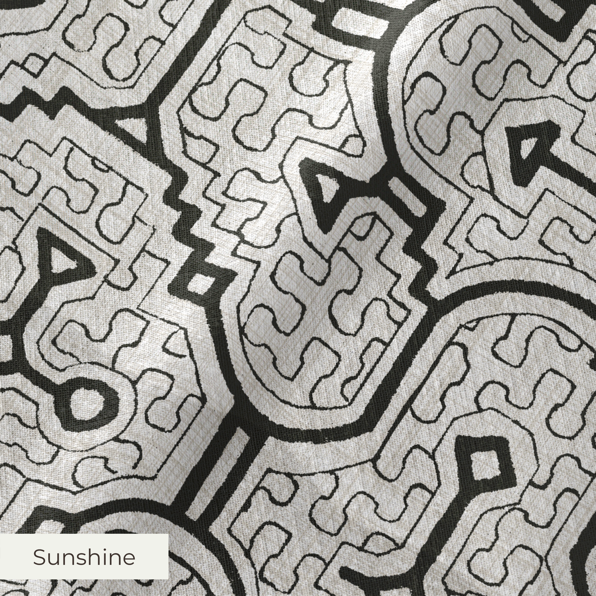 Ika - Black and White Fabric