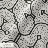Ika - Black and White Fabric