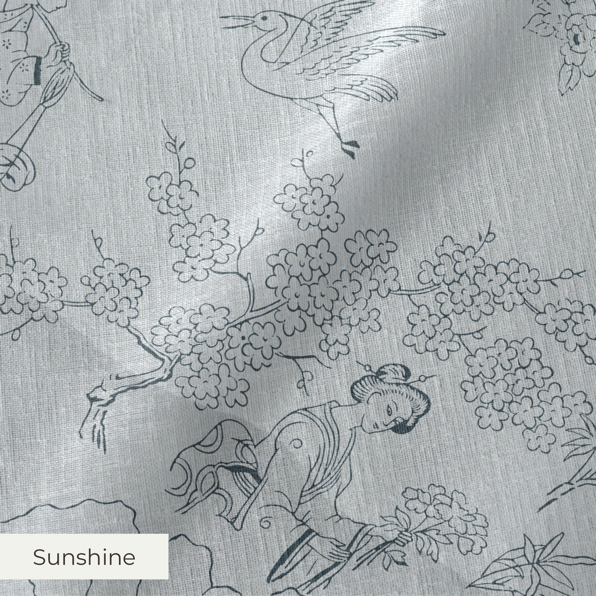 Cang Lu - Argento Fabric