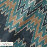 Flame Stitch - Fjord Fabric