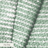 Green and white horizontal wavy stripes pattern with distressed texture
