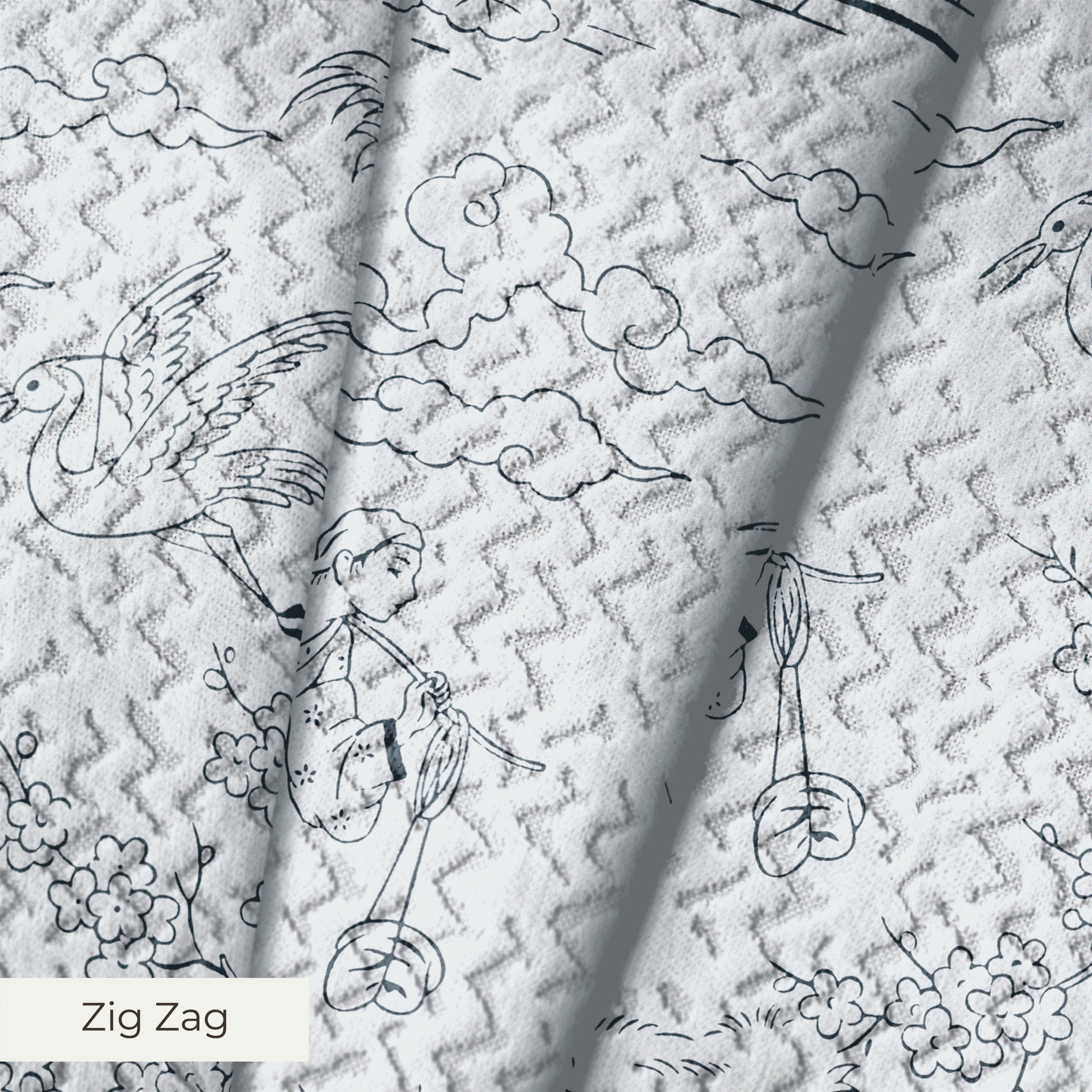 Cang Lu - Argento Fabric
