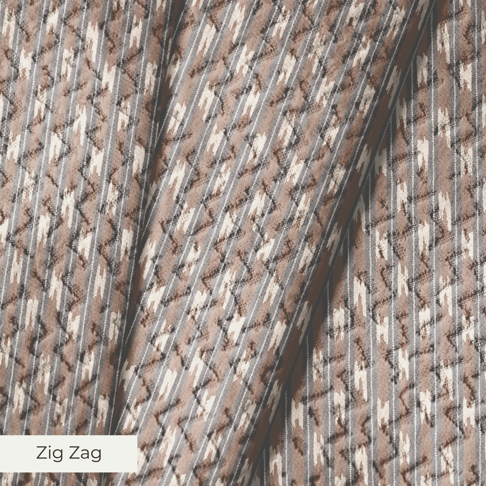 Keya - Gray Taupe Fabric