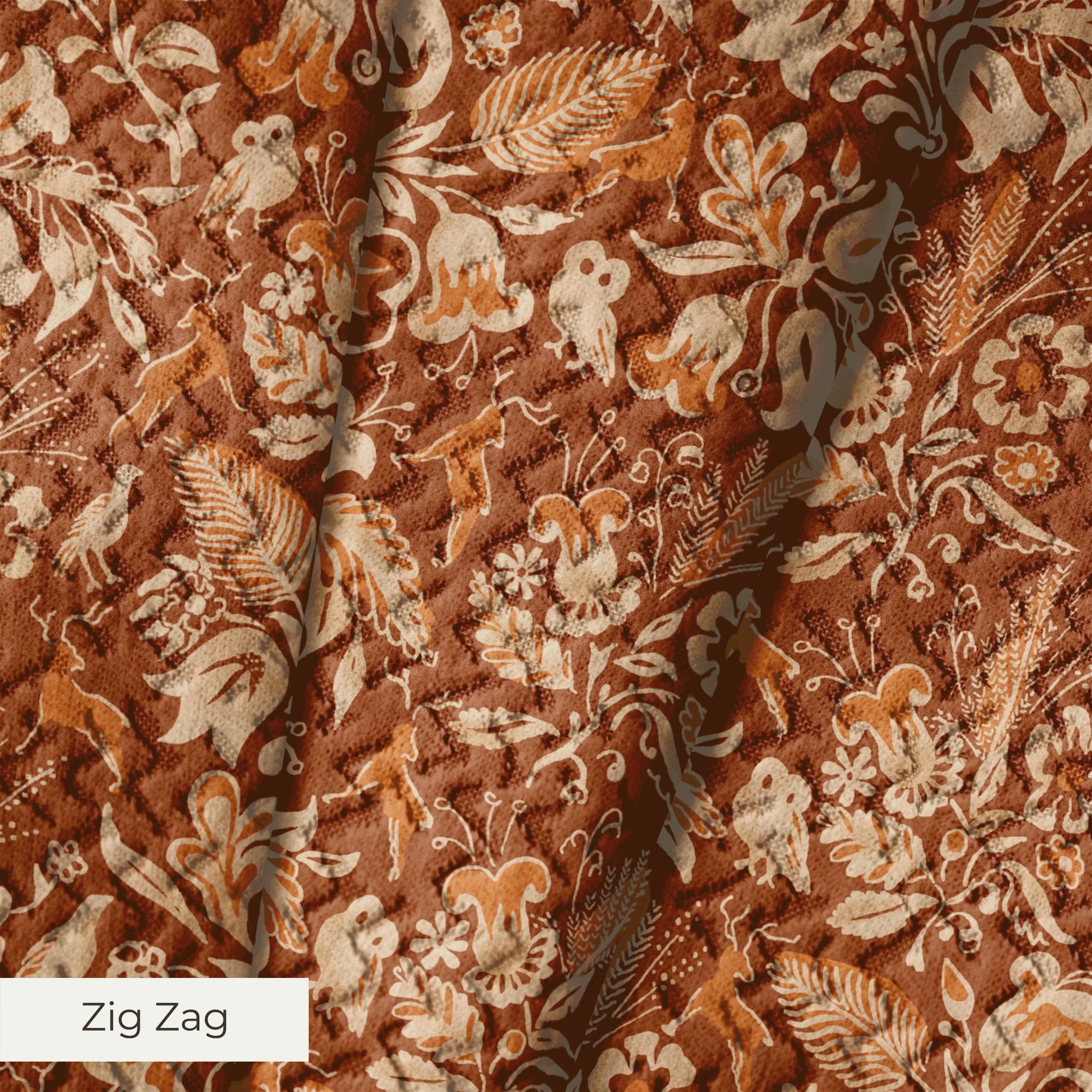 Helena - Burnt Orange Fabric