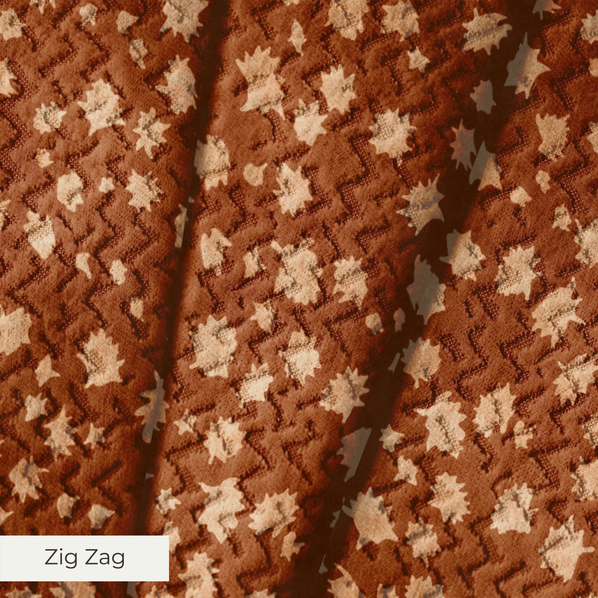 Hollywood - Burnt Orange Fabric