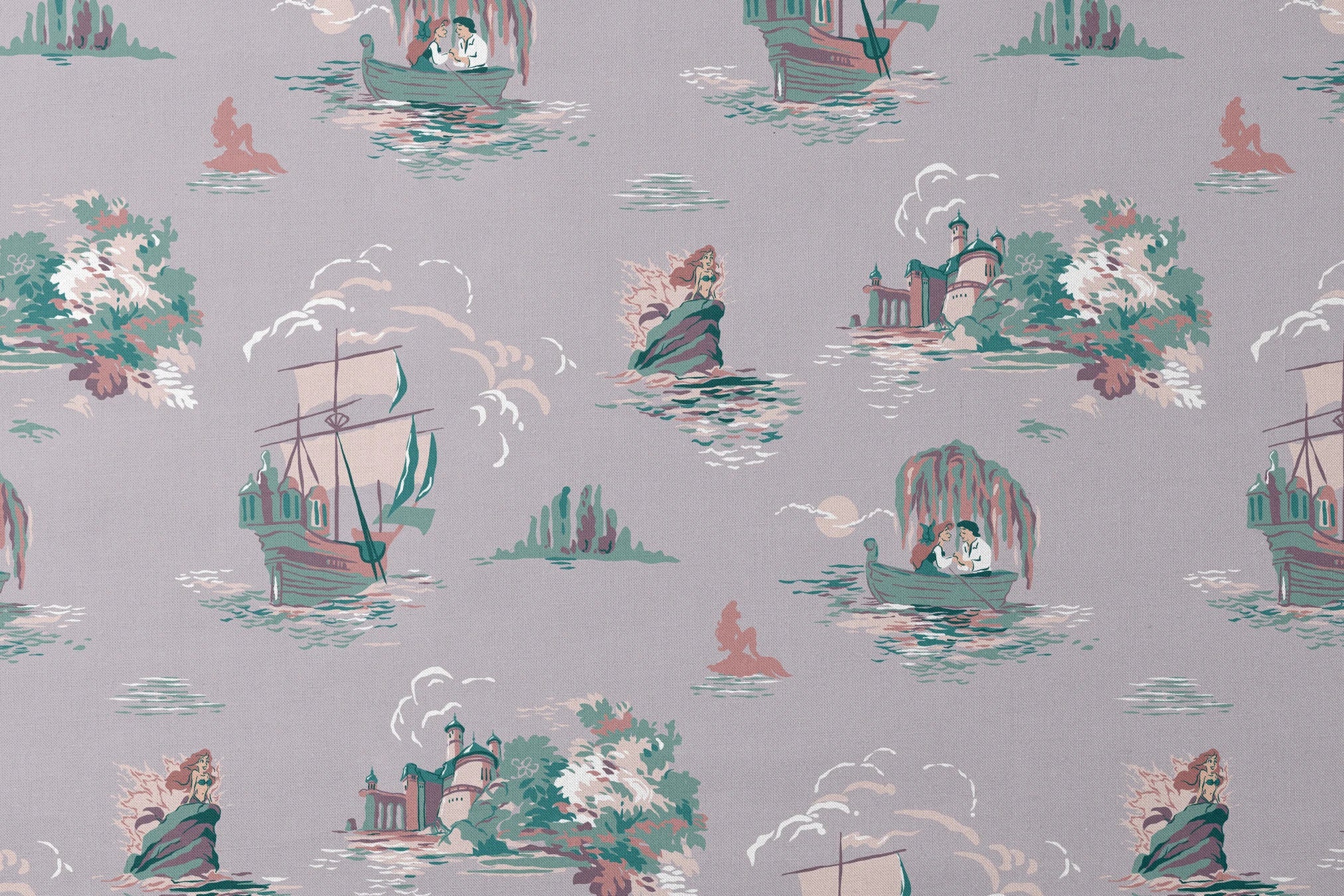 Disney | Baxter Mill - Princess - Ariel - Kiss the Girl - Shell Fabric