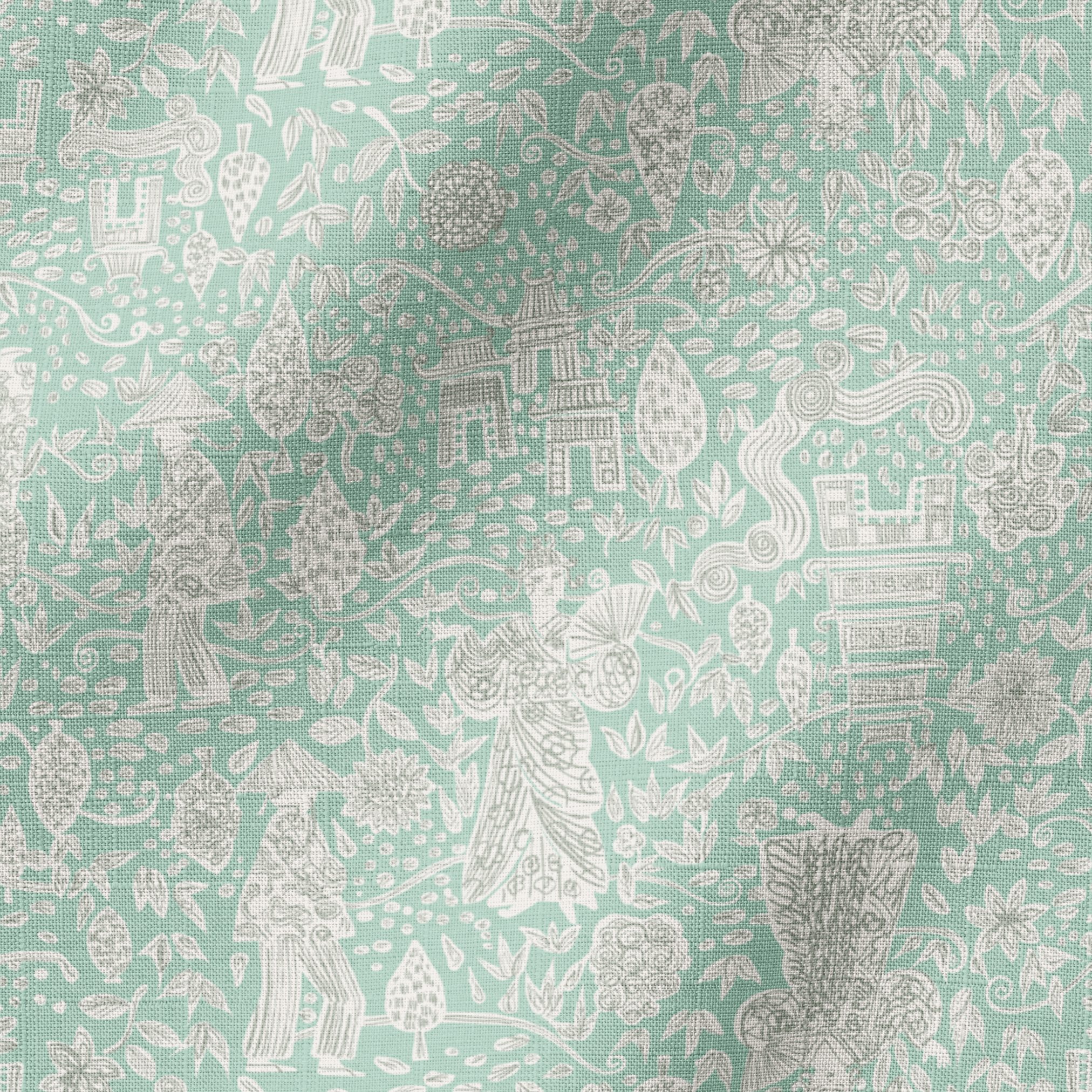 fabric ripple mockup