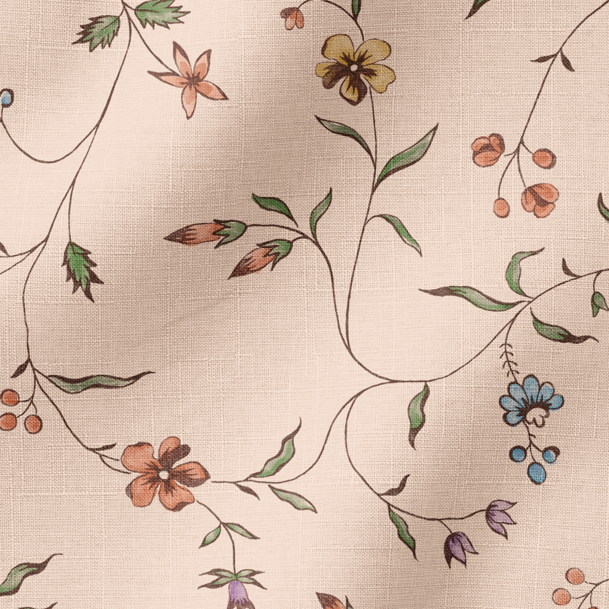 slightly rippled fabric