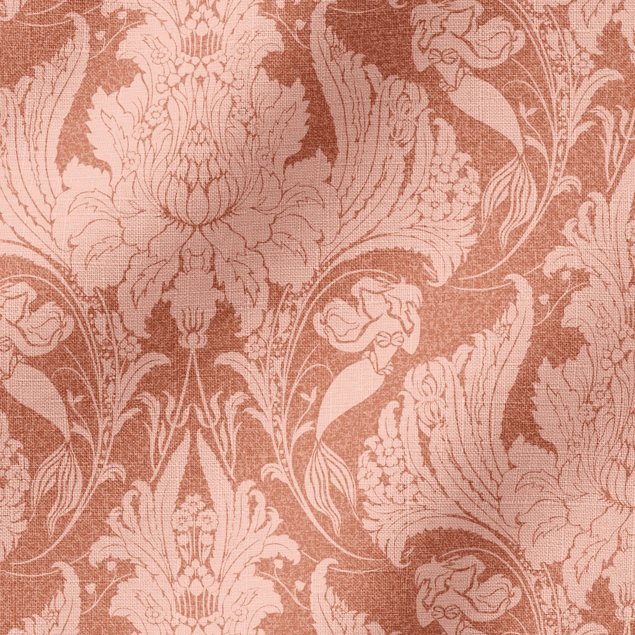 Disney | Baxter Mill - Princess - Ariel - Thingamabob - Coral Fabric