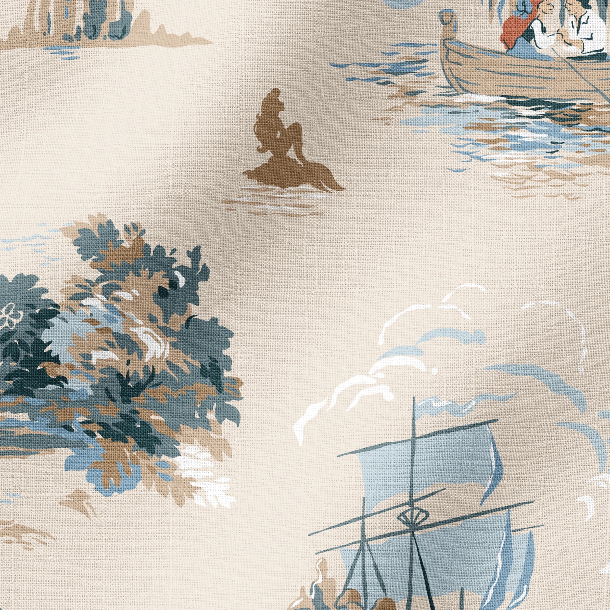 Disney | Baxter Mill - Princess - Ariel - Kiss the Girl - Sand Fabric