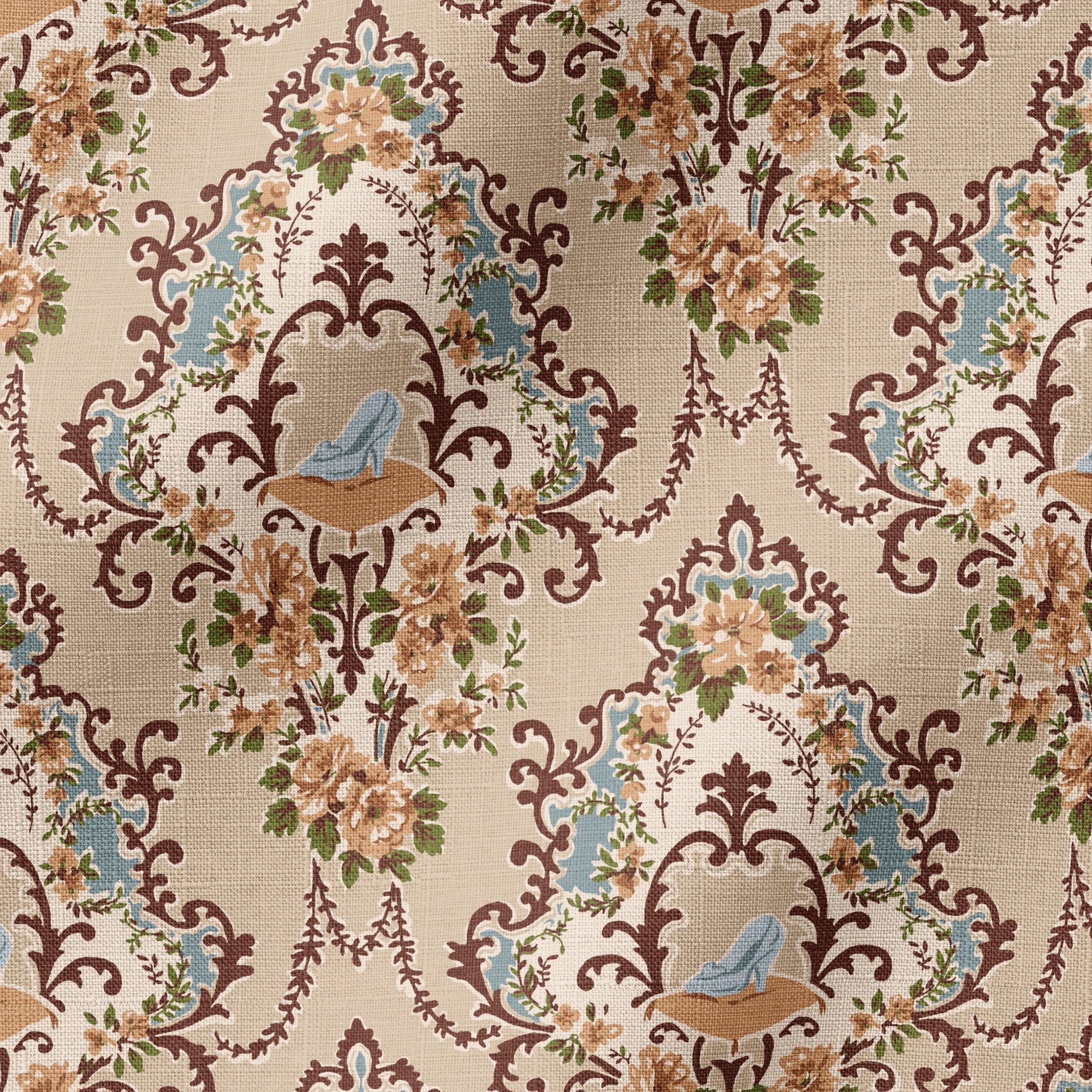 Disney | Baxter Mill - Princess - Cinderella - Slipper - Mouse Fabric