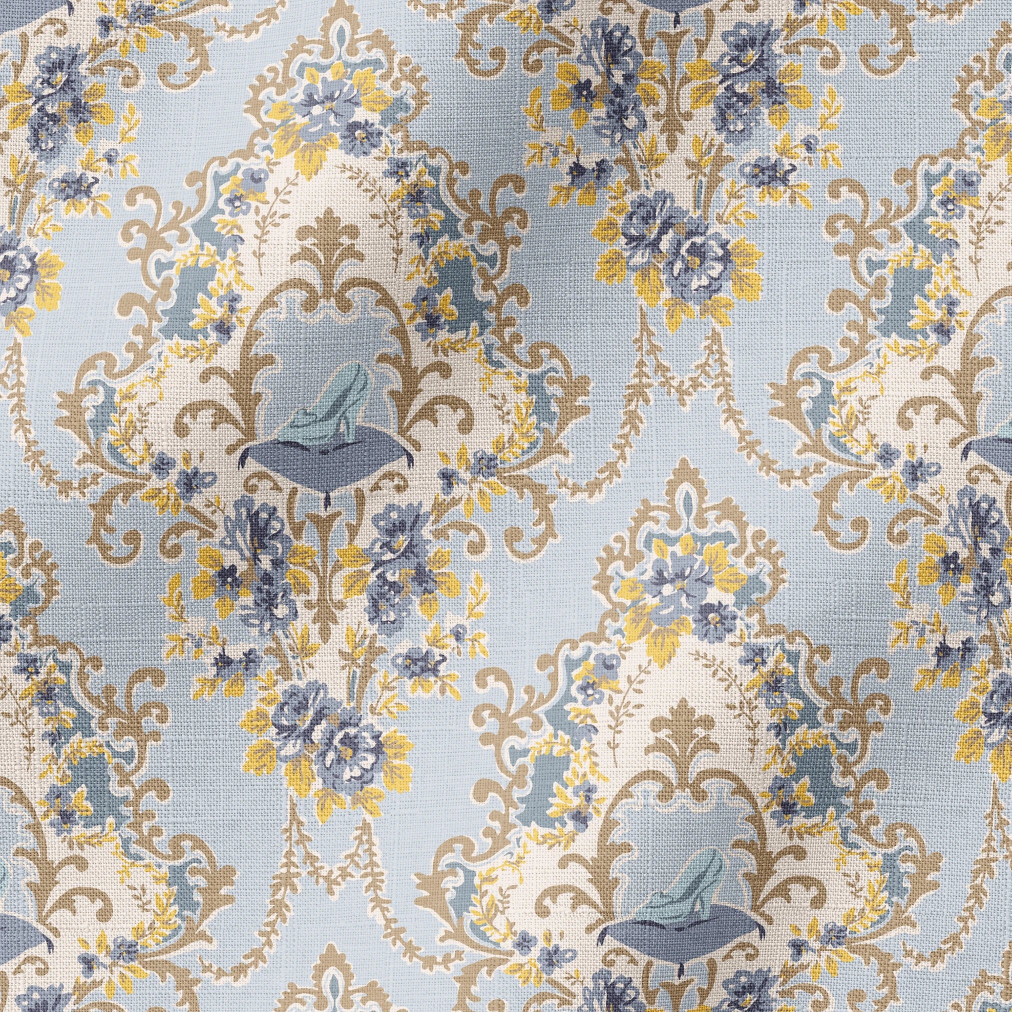 Disney | Baxter Mill - Princess - Cinderella - Slipper - Glass Fabric