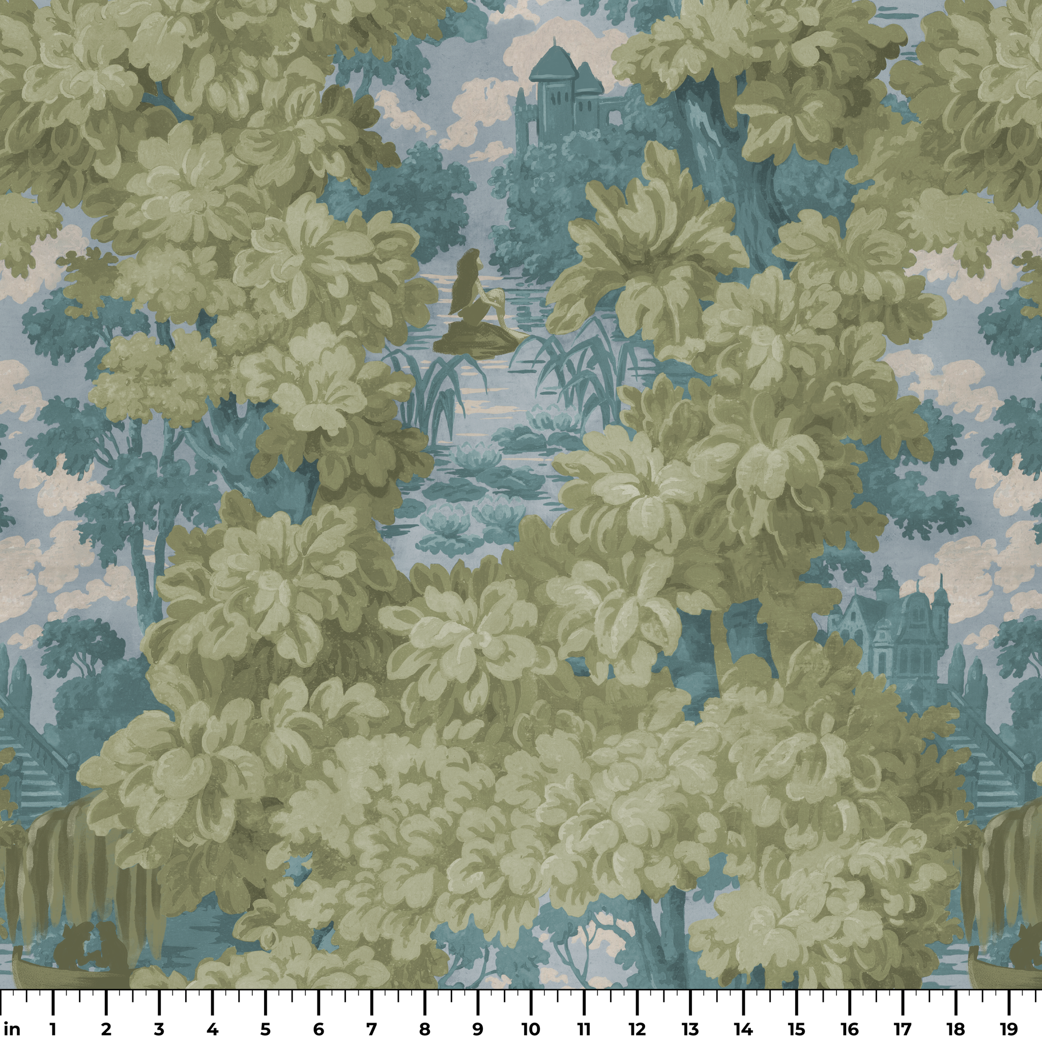 Disney | Baxter Mill - Princess - Ariel - Seaweed Fabric