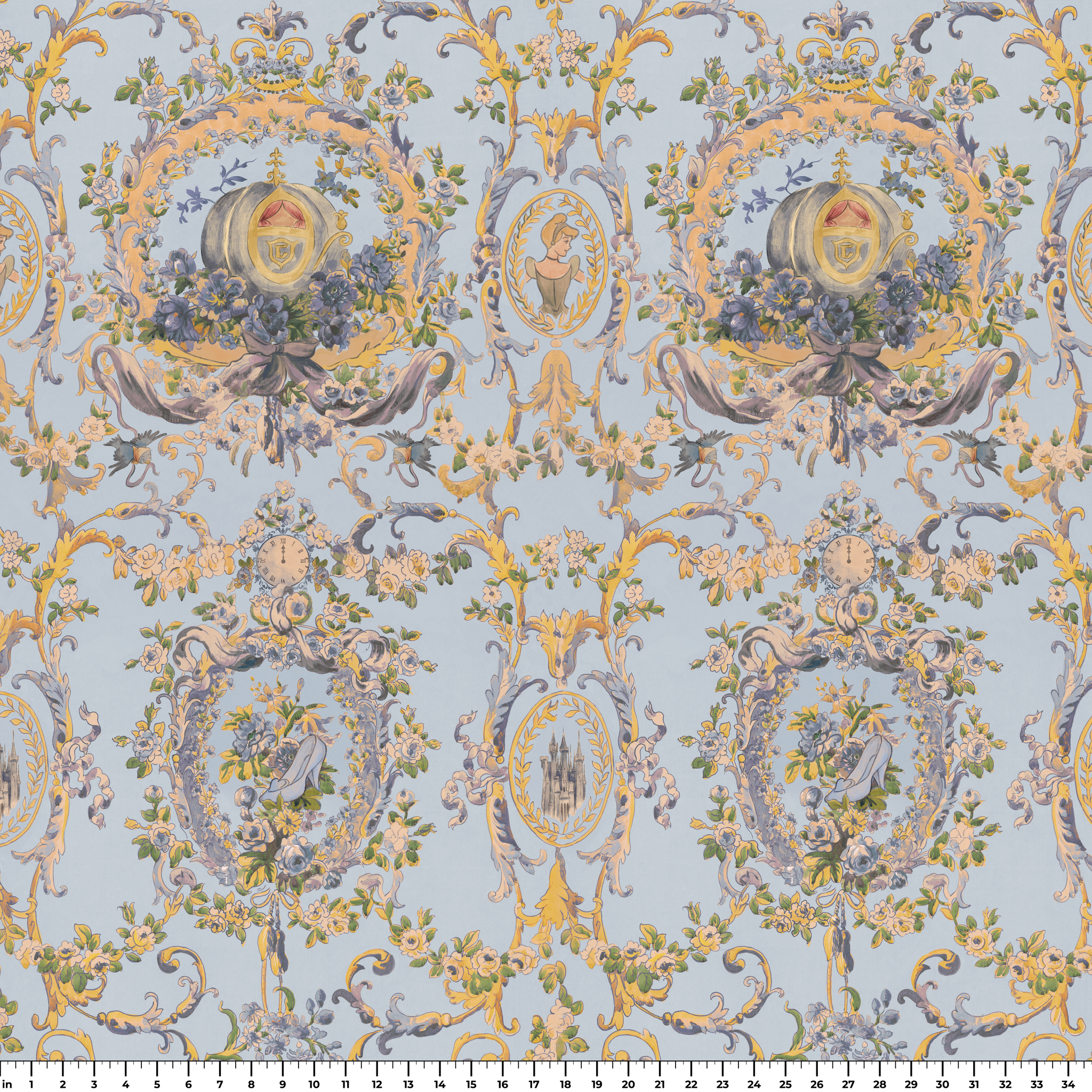 Disney | Baxter Mill - Princess - Cinderella - Glass Fabric