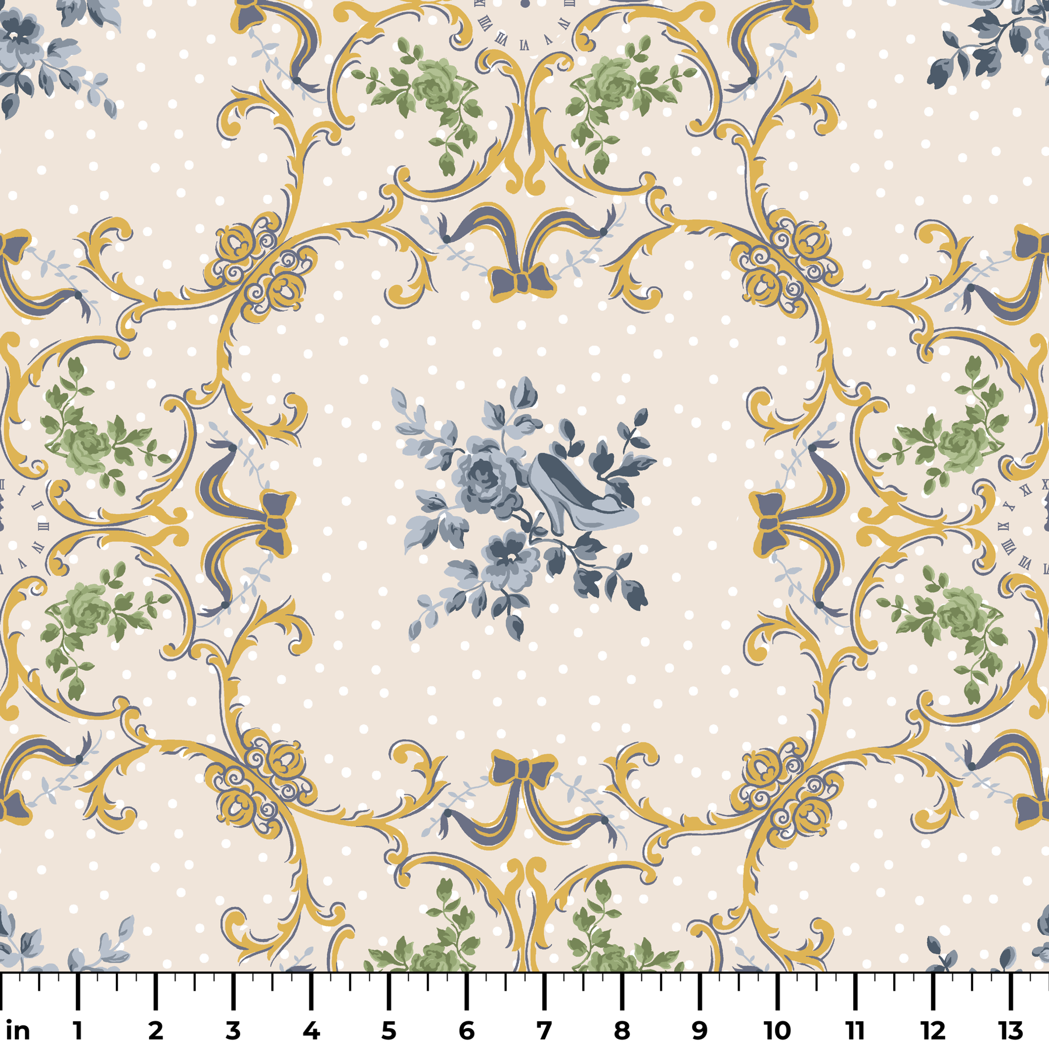 Disney | Baxter Mill - Princess - Cinderella - Midnight - Glass Fabric