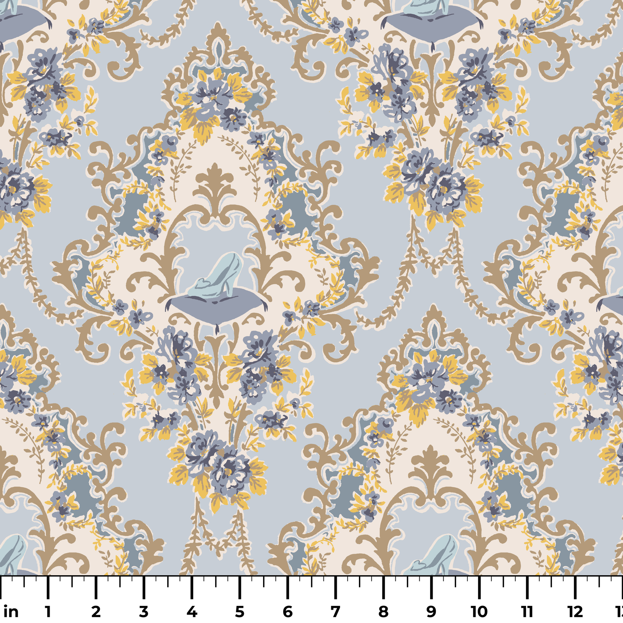 Disney | Baxter Mill - Princess - Cinderella - Slipper - Glass Fabric