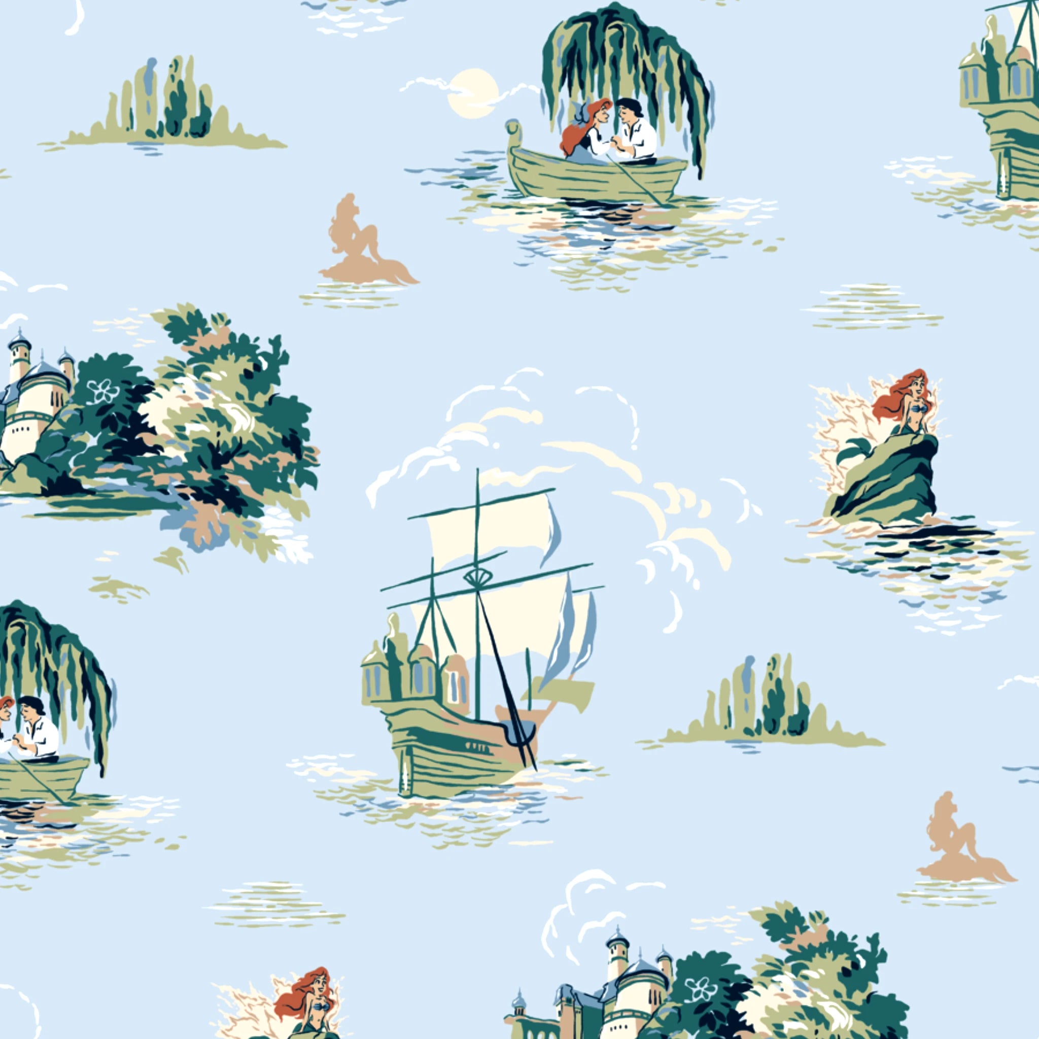 Disney | Baxter Mill - Princess - Ariel - Kiss the Girl - Sky Wallpaper