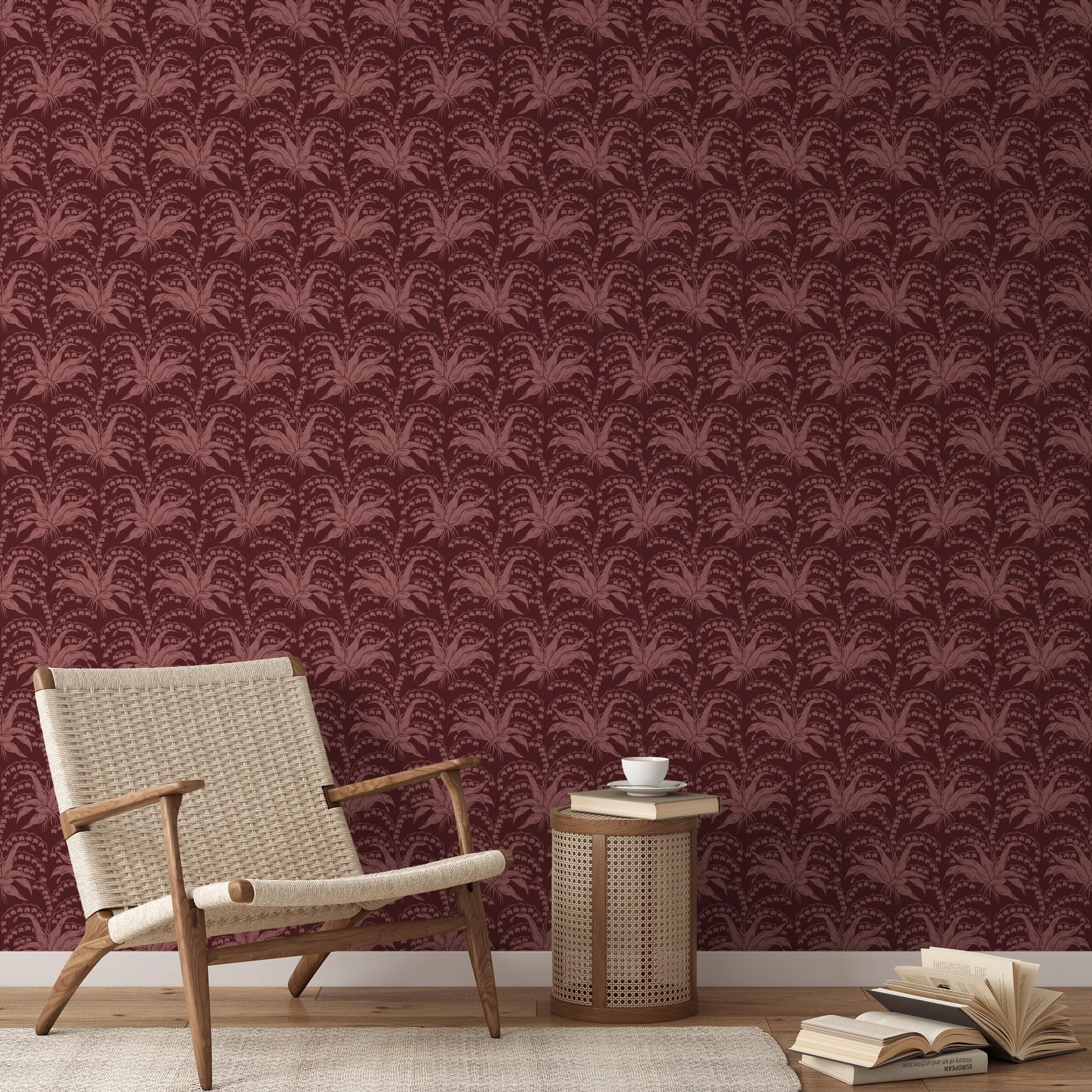 Maguet - Singed Red Wallpaper