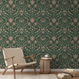 Genevieve - Duck Green Wallpaper