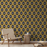 Golden Ikat - Sulfer Wallpaper