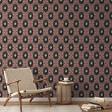 Golden Ikat - Salon Wallpaper