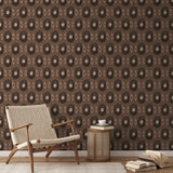 Golden Ikat - Brine Wallpaper