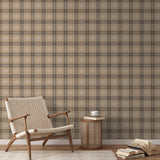 Shadow Plaid - Farrow Wallpaper