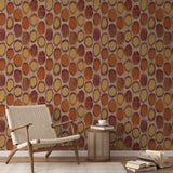 Parisol Ikat - Sun Clay Wallpaper