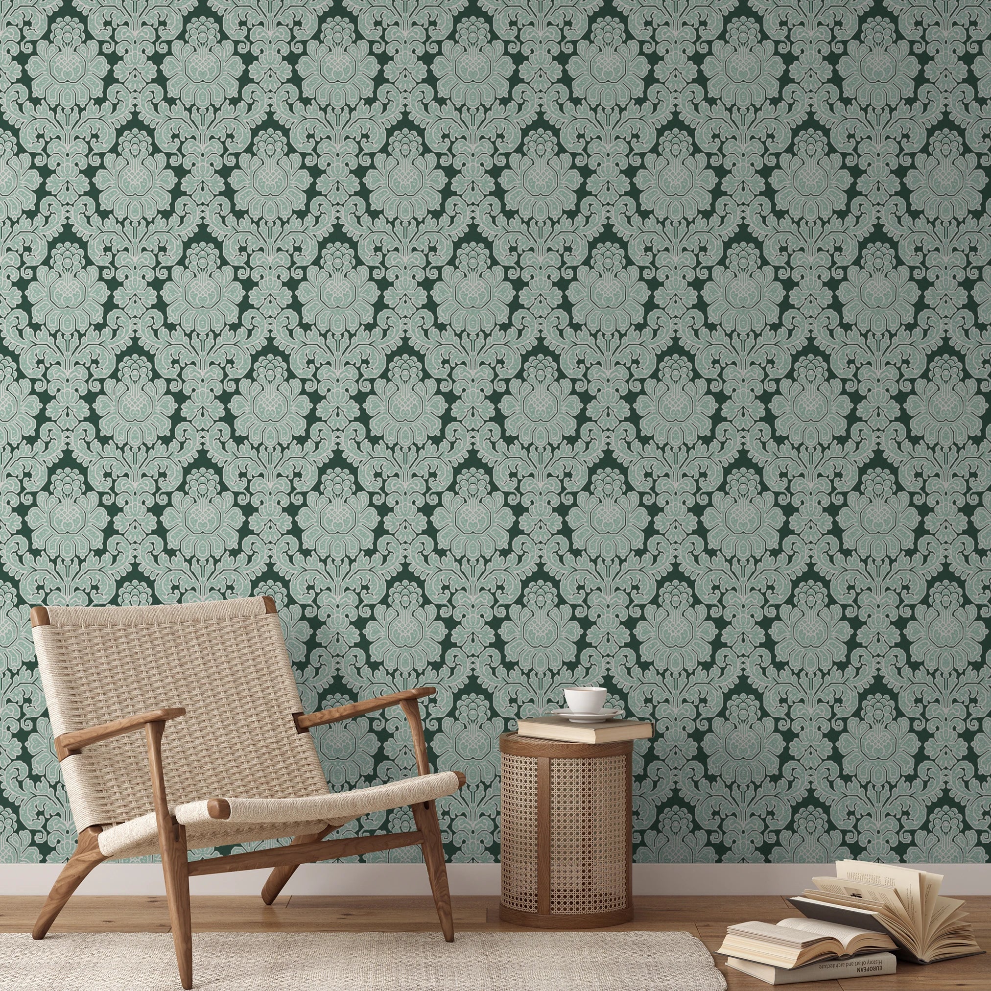 Clovis - Duck Green Wallpaper