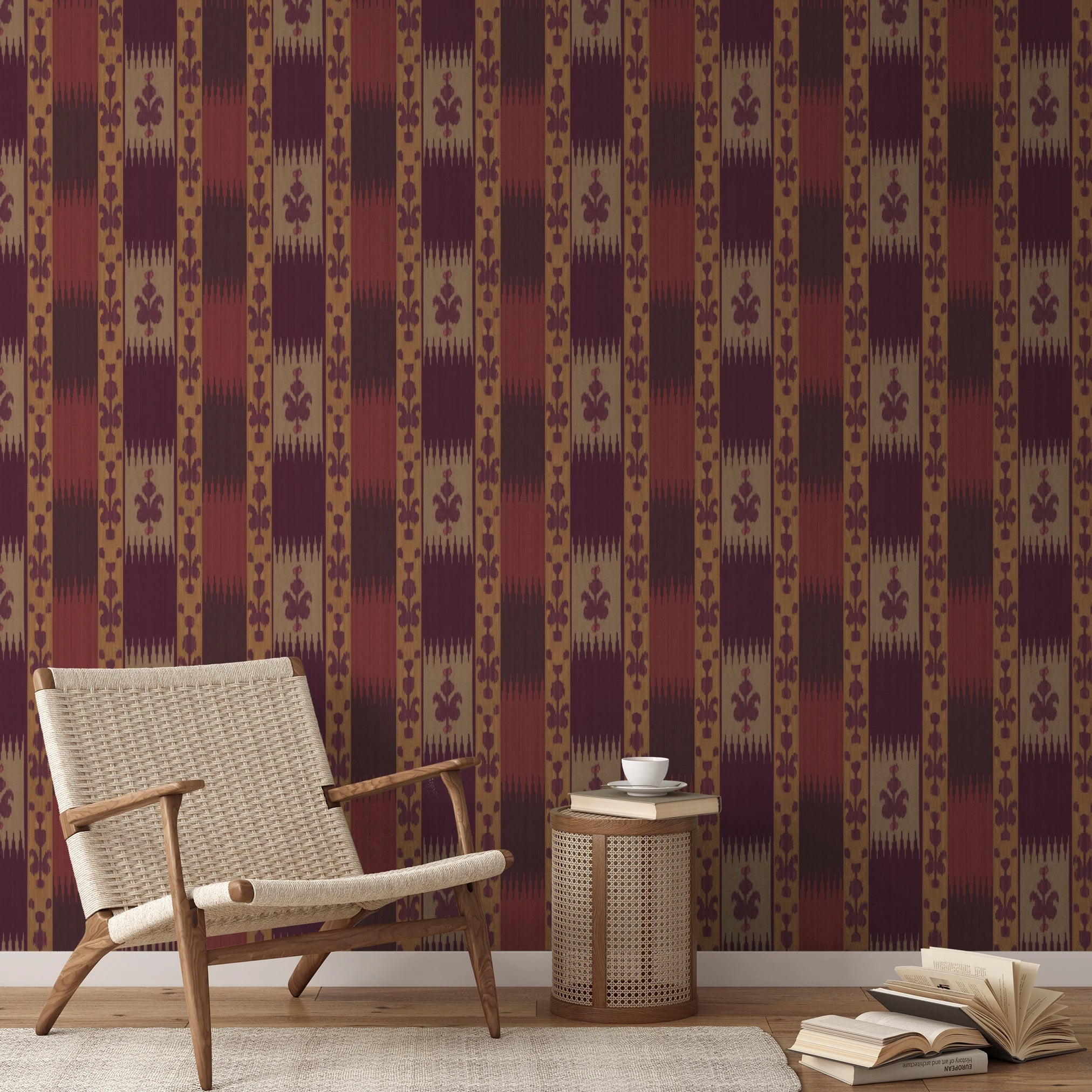 Menge Ikat - Respite Wallpaper