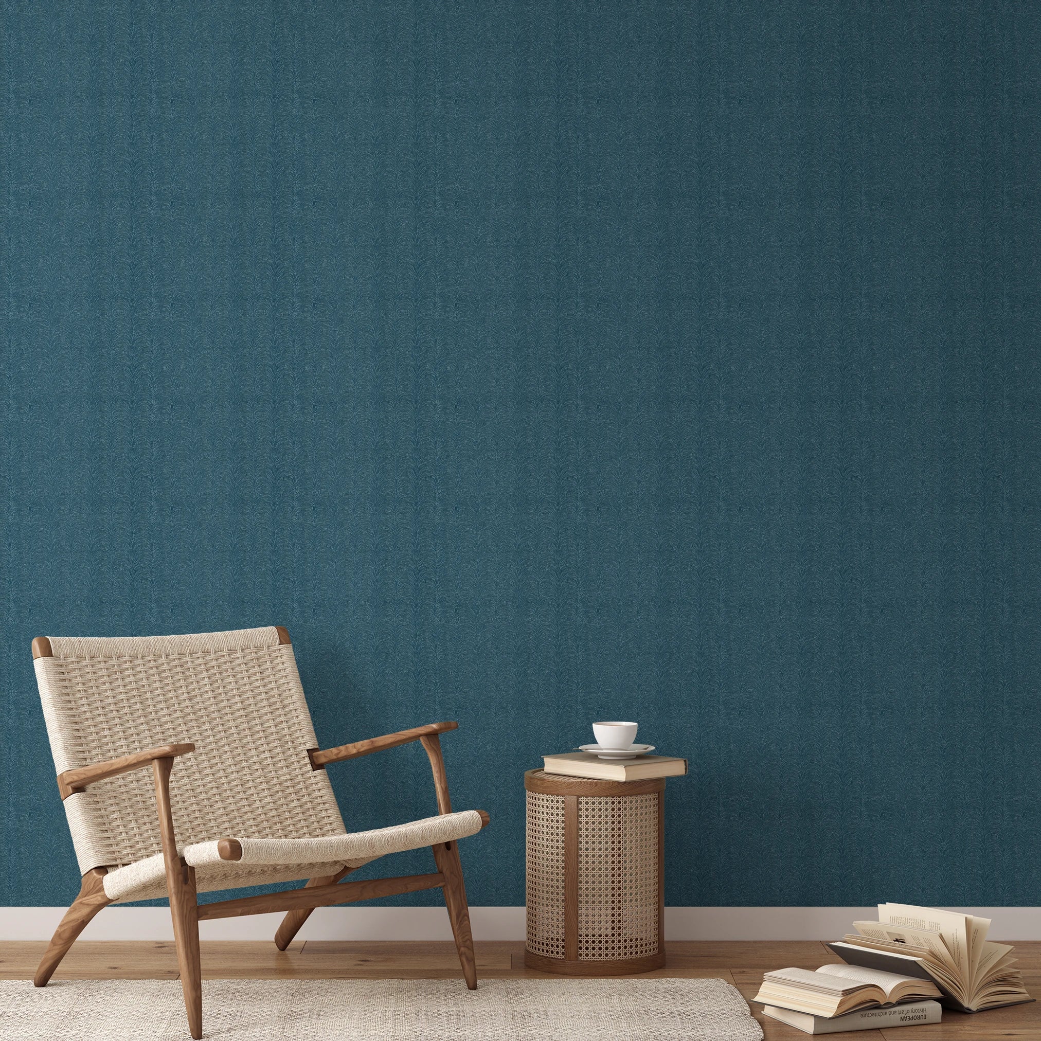 Greta - Bowery Blue Wallpaper