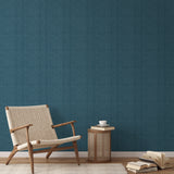 Greta - Bowery Blue Wallpaper