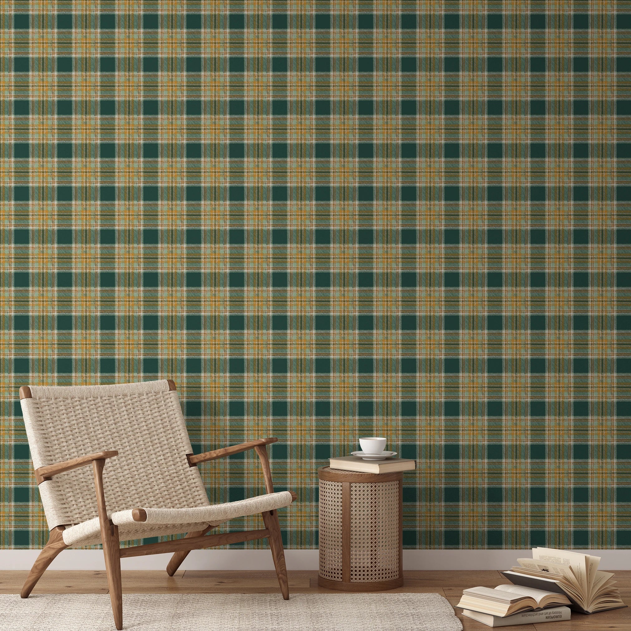 Shadow Plaid - Inchyra Wallpaper